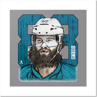 Brent Burns Seattle Sketch 88 Posters and Art